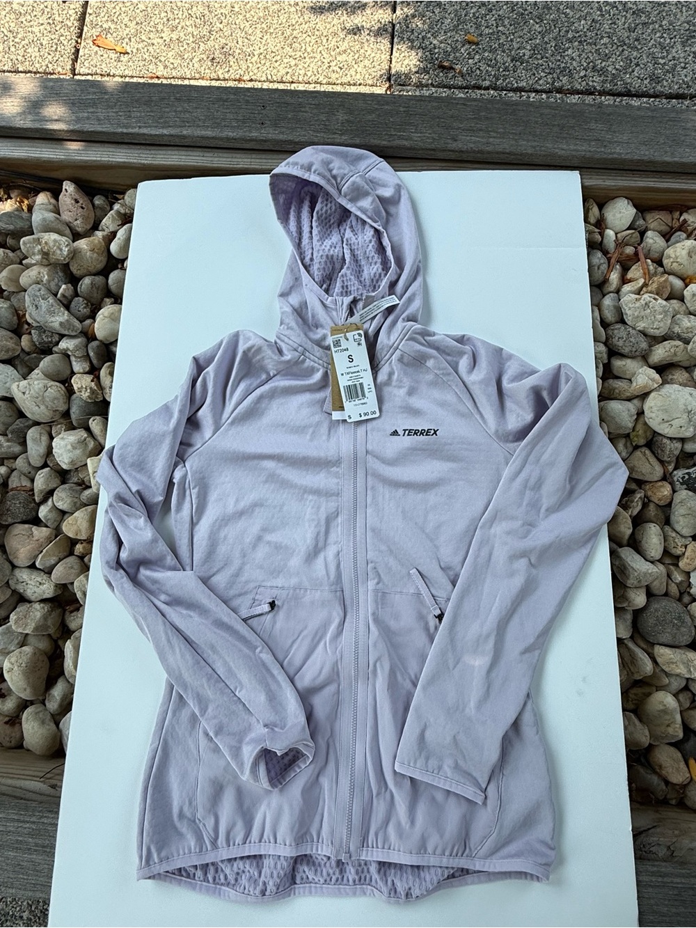 Adidas Terrex Fleece Lightweight Hooded Jacket - Women's Small